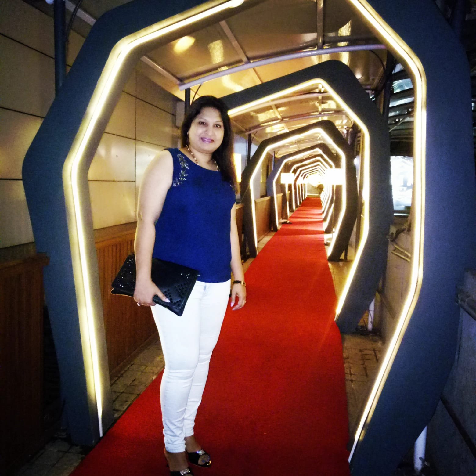 On the red carpet at an industry gala