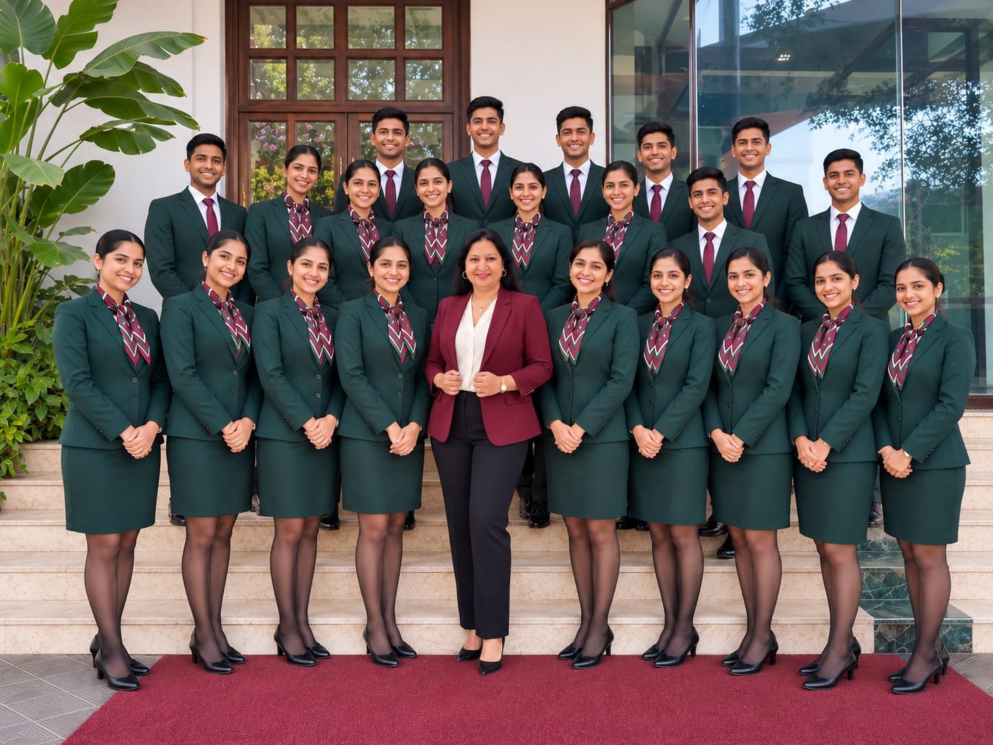 Graduating batch with founder Minakshi Hotkar
